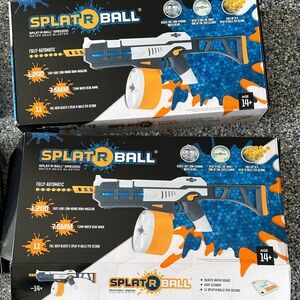 SplatRBall Blue and Orange Water Bead Blaster